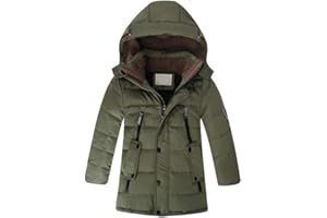 Vogstyle Bambini Giubbotto Piumino Invernale Ragazzi Ragazze Leggero Impermeabile Cappotto con Cappuccio