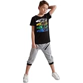 4 Cars Erkek &Ccedil;ocuk T-shirt Kapri Şort Takım