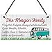 Produktbild Rot Ocean personalisierbar Bless this: Hängeschild Motor Home Family Name Geschenk Camper Schild
