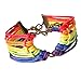 Kolylong Rainbow Charm Love Heart Braided Bracelet