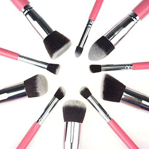Schmink Pinsel,Amlaiworld 10PCS/1Set Kosmetik Make-up Pinsel Pinsel Set Foundation Puder Lidschatten - 4