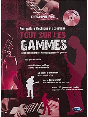 CARISCH Tout sur les Gammes pour guitare électrique et acoustique - Tab + CD