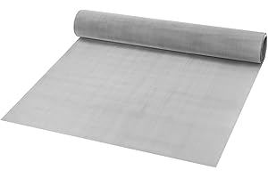 JIEHIN Rete metallica in acciaio inox, 30 x 100 cm, 200 rete, maglia fine in acciaio inox per filtrazione, filtrazione dell'acqua, aria pulita e separazione pessimistica