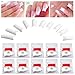 Generic tips 10 Sizes / 500pcs x White French False Full Nails Tips Acrylic Gel Manicure Makeup