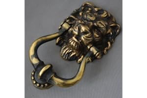 FVLFIL Victorian Brass Lion Head Door Knocker