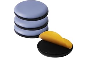 HICYCLE2 Deslizadores autoadhesivos para Muebles, para Poder moverlos sobre alfombras y Suelos de Madera Dura (4, Redondo,50mm)