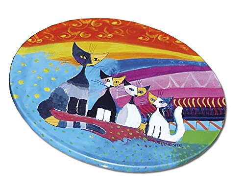 Fridolin F17926 Untersetzer für Gläser aus Metall / Kork Rosina Wachtmeister Set, 4 Stück in Metallbox - 6