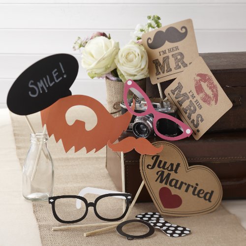 Fotostand Vintage-Stil Hochzeit / Partei Requisiten Kit - 2
