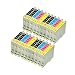 Produktbild 20 Tintenpatronen für Epson C64 C84 C85 C86 Photo Edition - T0441-T0444 - Schwarz je 18,5, Color je 18,5 ml
