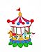 Produktbild rabana Cute Karussell Cartoon Kids Kinder Cute Animal Patch für Heimwerker-Applikation Eisen auf Patch T Shirt Patch Sew Iron on gesticktes Badge Schild Kostüm