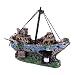 Produktbild Fdit Aquarium Aquaristik Schiff Deko Schiffswrack Disch Höhle Dekorationen Kunstharz Wasser Ornament Boot Landschaftsbau Piratenschiff Thematisch