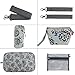 Damai Floral Designer Diaper Tote Bags (Gray Dandelion)