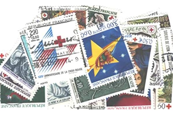 Collection de timbres France oblitérés Croix Rouge Nbre de timbres:25 timbres différents