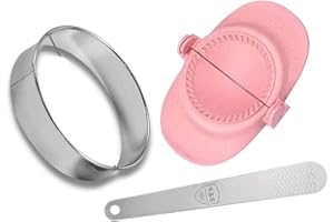 FGNUAY Machine à boulettes, ensemble de moules à pression de pâte à boulettes avec couteau à découper ravioli annulaire et cuillère à farcir, gadgets de cuisine pour tarte à la viande, tarte traditionnelle