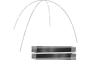 Gettimore Poteau de tente pliable en fibre de verre - 5,5 m de long - Tube de réparation pour auvent extérieur, abri de pluie (5,49 m)