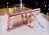 Felfy Hülle Silikon für Galaxy S5,Galaxy S5 Neo Schutzhülle,Galaxy S5 HandyHülle Glitzer Bling Kristall Strass Diamant Spiegel Hülle mit Ring Fingerhalterung Ständer Überzug Mirror Spiegel Stoßdämpfend TPU Silikon Schutz Handy Hülle Case Tasche Silikon Crystal Case Schutzhülle Etui Bumper für Samsung Galaxy S5 / S5 Neo [Rosa Golden] + 1x Silver Stylus+ 1x Bling Dust Plug [Zufällige Farbe] - 3