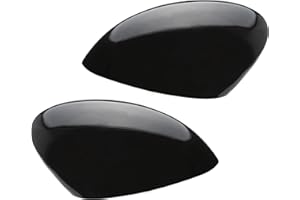 KASTURRBOO KASturbo Copri Specchietto Retrovisore Tappo Copertura Laterale per Fiesta MK7 2008-2017 Destra e Sinistra Nero Lucido