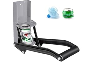 NIWWIN Trituradoras de latas montadas en la pared, trituradoras de latas de aluminio 2 en 1 y abridor de botellas, herramienta de reciclaje de bar y cocina para la extrusión de latas de cerveza, latas