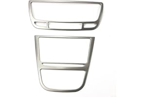 UTTASU Cadre décoratif en acier inoxydable pour console centrale de voiture Opel Mokka 2013-2016, accessoire de tableau de bord précis, protection contre les rayures, sortie d'air centrale (B)