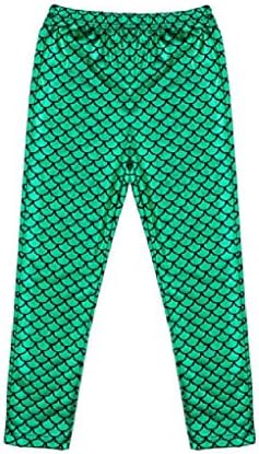 Mythgift Cothing Accessorie Mythgiftuk New Girls Kids Simulation Mermaid Leggings Fitness Legging Pants Elastic High Waist Digital Print Thick Slim Stretch Thick Trouser