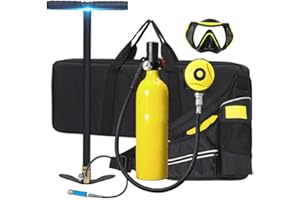 XSGDMN Mini Scuba Tank 1L Mini bombola da Sub, Bombola Subacquea Bombole da Immersione Ossigeno Bombola con 15-20 Minuti Diving Ossigeno Serbatoio Bombola Sub Respiro Sott'Acqua Dispositivo