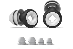 WUIIL Ohrstöpsel Zum Schlafen,3D Shape Schlaf Ohrenstöpsel,Wiederverwendbarer Ohrstöpsel,Silikon Gehörschutz,Größe S/L,für Schlafen Schnarchen,Arbeiten,Lernen,Schwimmen,Flugzeuge(Schwarz)