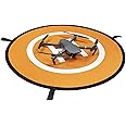 HUAYT Drone Landing Pad, Universal Foldable Portable Waterproof Helipad with Reflective Strips and Nails,2 Side Use for All DJI Drones FPV/Spark/Mavic Pro Inspire 2/1 3DR Solo Phantom 2/3/4 Pro (55cm)