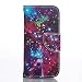 Produktbild Nancen Samsung Galaxy S4 Mini / I9190 I9195 (4,3 Zoll) Hülle, Painted Bunt PU Leder Handytasche Bookstyle Flip Case - Praktisches Design mit Magnetverschluss Standfunktion Brieftasche und Karten Slot Hochwertige Wallet Etui /Lederhülle / Handy Schutzhülle Cover