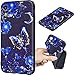 Produktbild Everainy iPhone XR Hülle Silikon Gummi mit Prägen Muster Ultra Slim Cover Hüllen für iPhone XR Handyhülle Stoßfest TPU Gel Stoßstange Bumper Schutzhülle (Blau Schmetterling)