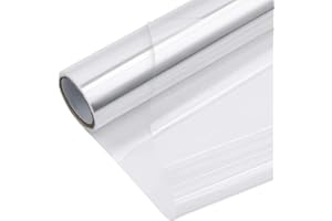 CYH Rouleau de Cellophane Transparent, 86CM x 30M Papier Cellophane Transparent, 3 Mil Papier Cristal Transparent Emballage pour Fleuriste, Cellophane Film Emballage pour Panier Fleurs Vin