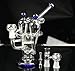 Produktbild Zwei Funktion 9 Arm Percolator und Honig Kamm 14 mm Glas Bong Glas Wasserpfeife, transparent, blau, grün Farbe Öl Rig Marke Dabber
