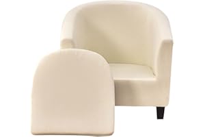 JUNLEBUYI 2 Pezzi Copripoltrona 1 Posto Elasticizzato Copripoltrona Da Cocktail Chesterfield Rimovibile Lavabile Per Bancone Soggiorno Tullsta Camera Da Letto Bar (7#)