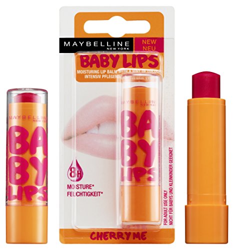 Maybelline New York Make-Up Lippenbalsam Baby Lips Pflegebalsam Cherry Me / Lippenpflege für trockene Lippen, 1 x 4 g - 4