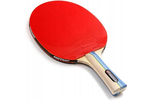 Tennis de Table Raquette Bat Allround Professionnel Amateur intermédiaire et avancé Formation Ping Pong Racket Paddle Poignée Confortable (Sirocco, Multicolore)