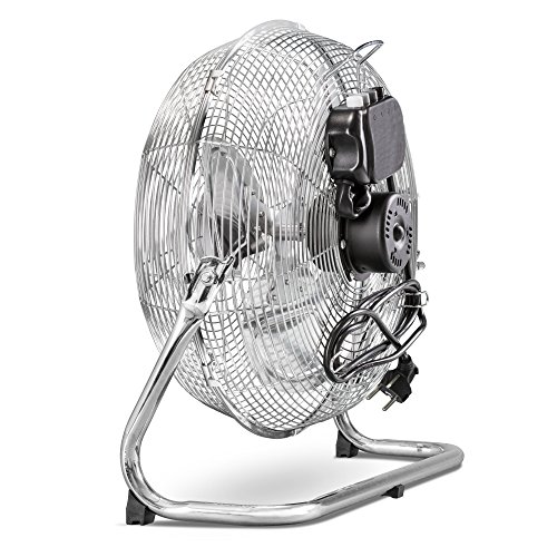 TROTEC Bodenventilator / Windmaschine TVM 14 | 70 Watt Leistung | Durchmesser 35 cm | 3 Geschwindigkeitsstufen | Chrom-Design | inkl. Tragegriff - 2
