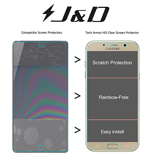 Protector de pantalla para Galaxy A5 2017  J D Premium HD Claro  Antichoque   Anti-Rasgu  os  Pel  cula Cobertura Completa de TPU Protector de Pantalla para Samsung Galaxy A5  Release in 2017   3 Paquetes 
