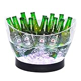 Este contenedor de cubitos de hieloCapacidad: aproximadamente 10L, puede contener 12 / 330ml de cerveza, Tamaño: longitud 41CM ancho 28.5CM * altura 28.5CM, Material: acrílico