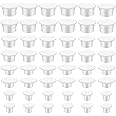 120Pcs Screw Covers White 4 Sizes Plastic Screw Caps White Hole Plugs Drill Screws Hole Cover Caps Plastic Plugs Covers for Cabinet Bracket Cupboard (5mm/6mm/8mm/10mm)