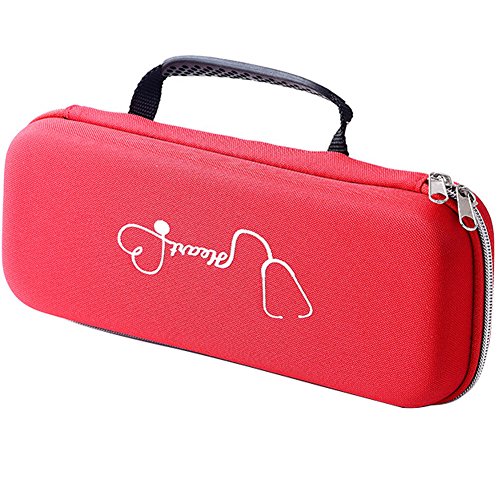 Deylaying (Rojo)EVA Estuche para 3M Littmann Cardiology III/Classic III/Lightweight II S.E./Classic II S.E./Master Cardiology/6154 Cardiology IV Stethoscope,Duro Estuche Viajes Funda Bolso Protectora de la Caja