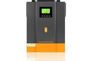 PowMr 3000W Hybrid Wechselrichter 24V DC bis 220V/230V AC Solar Wechselrichter mit 80A MPPT Solarladeregler Max.PV-Eingang 450V, Arbeiten Sie mit 24V Blei-Säure oder Lithium Akku