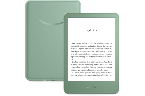 Amazon Kindle (última generación) | el Kindle más ligero y compacto, con pantalla sin reflejos, pasos de página más fluidos y luz frontal ajustable | 16 GB | Sin publicidad | Verde matcha
