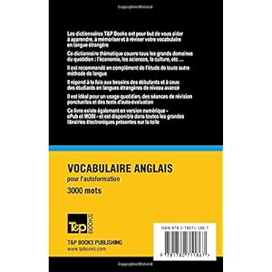Vocabulaire Français-Anglais (AM) pour l'autoformation. 3000 mots