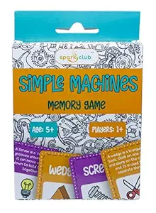 Simple Machine Memory Game - Physics Card Game for Kids | Develops Interest in Science | Age 6+ Years | Travel Friendly | Great for Return Gifts