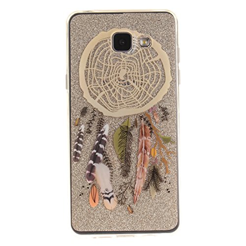 Funda Samsung Galaxy A5 2016 SM-A510F Wanxida Funda de Silicona TPU Carcasa Transparente Clara Soft Clear Case Cover Funda Blanda Delgada Carcasa Suave Ligera Caja Anti Rasgu  os Anti Choque Funda protectora con Dise  o   nico - Atrapasue  os de Pluma