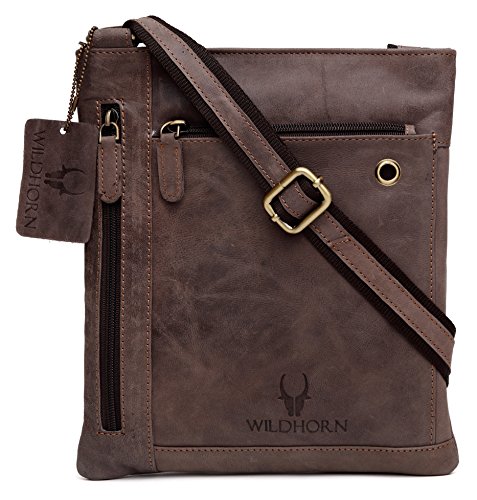 WildHorn Urban Edge Genuine Hunter Leather Cross Body Messenger Bag RS.1490 (70.00% Off) - Amazon