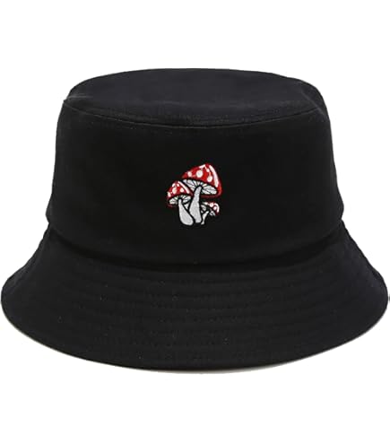 Chapeau De Soleil Motif Feuille De Chanvre - Taille Unique 58 Cm, Coton Réversible, Multicolore