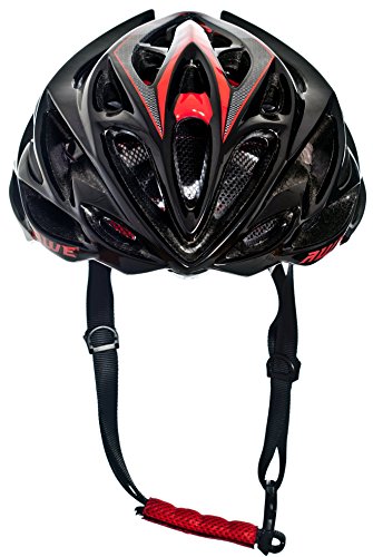 AWE® AWESpeed™ In-Mould Helm Erwachsene Männer Straßen-Radsport 56-58cm Schwarz-rot-Carbon - 9