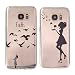 Produktbild Galaxy S7 Hülle Case, ZXK 2 Stück TPU Silicone Case Schutzhülle Ultra Dünn Tasche für mit Samsung Galaxy S7 Hülle Transparent –Dayan und Tänzer Muster