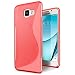 Produktbild Samsung Galaxy A3 2017 (A320 F) Hülle, Conie Mobile Ultra Slim Backcover Schutzhülle TPU Silikon Rückschale Cover in Rot