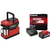 Einhell TE-CF 18 Li - Solo, Ak&uuml;l&uuml; Kahve Makinesi + Einhell 18V 5,2 Ah PXC Starter-Kit (Başlangı&ccedil; Seti), Ak&uuml; ve Şarj Cihazı